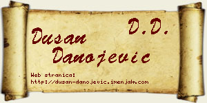 Dušan Danojević vizit kartica